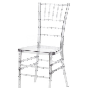 Wholesale Clear Crystal Plastic Chiavari Chairs Tiffany Wedding Chair Acrylic Resin Phoenix Napoleon Chair