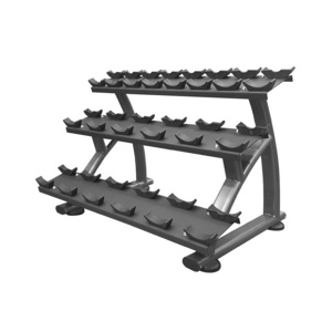 Factory Direct OEM 3 Layer 10-pair Fitness Equipment Commercial Dumbbell Saddle Rack/dumbbell Set