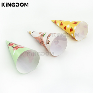 Wholesale Cone Ice Cream Sleeve Coated Paper Cup Wrapping Paper