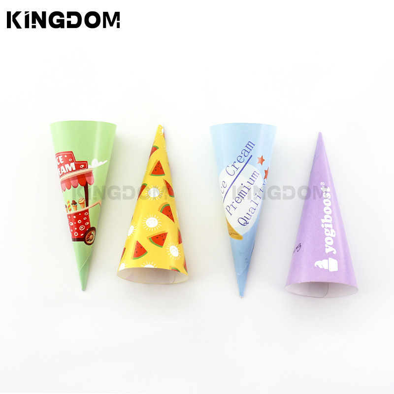 Wholesale Cone Ice Cream Sleeve Coated Paper Cup Wrapping Paper