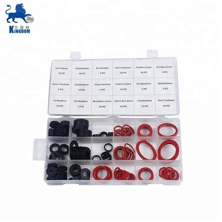 141 pcs O-Rings Seal Gasket Washers 18 Sizes Faucet Washer Assortment Kit