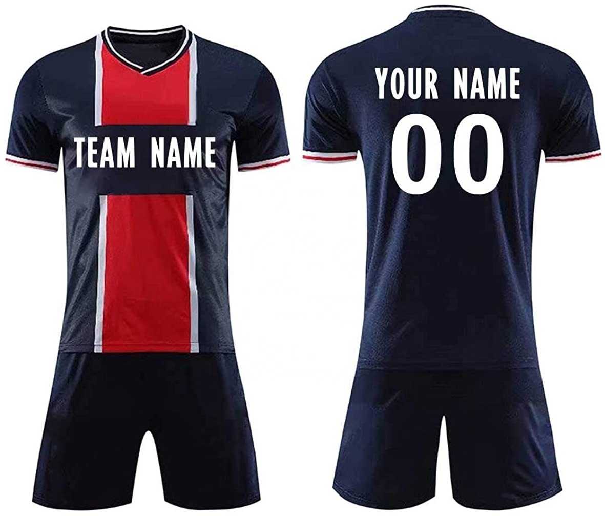 Custom Wholesale Cheap Club and Team Latest Designs Youth Sublimated Neon Green Soccer Uniform Set football jersey