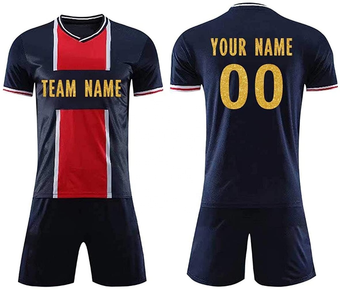 Custom Wholesale Cheap Club and Team Latest Designs Youth Sublimated Neon Green Soccer Uniform Set football jersey