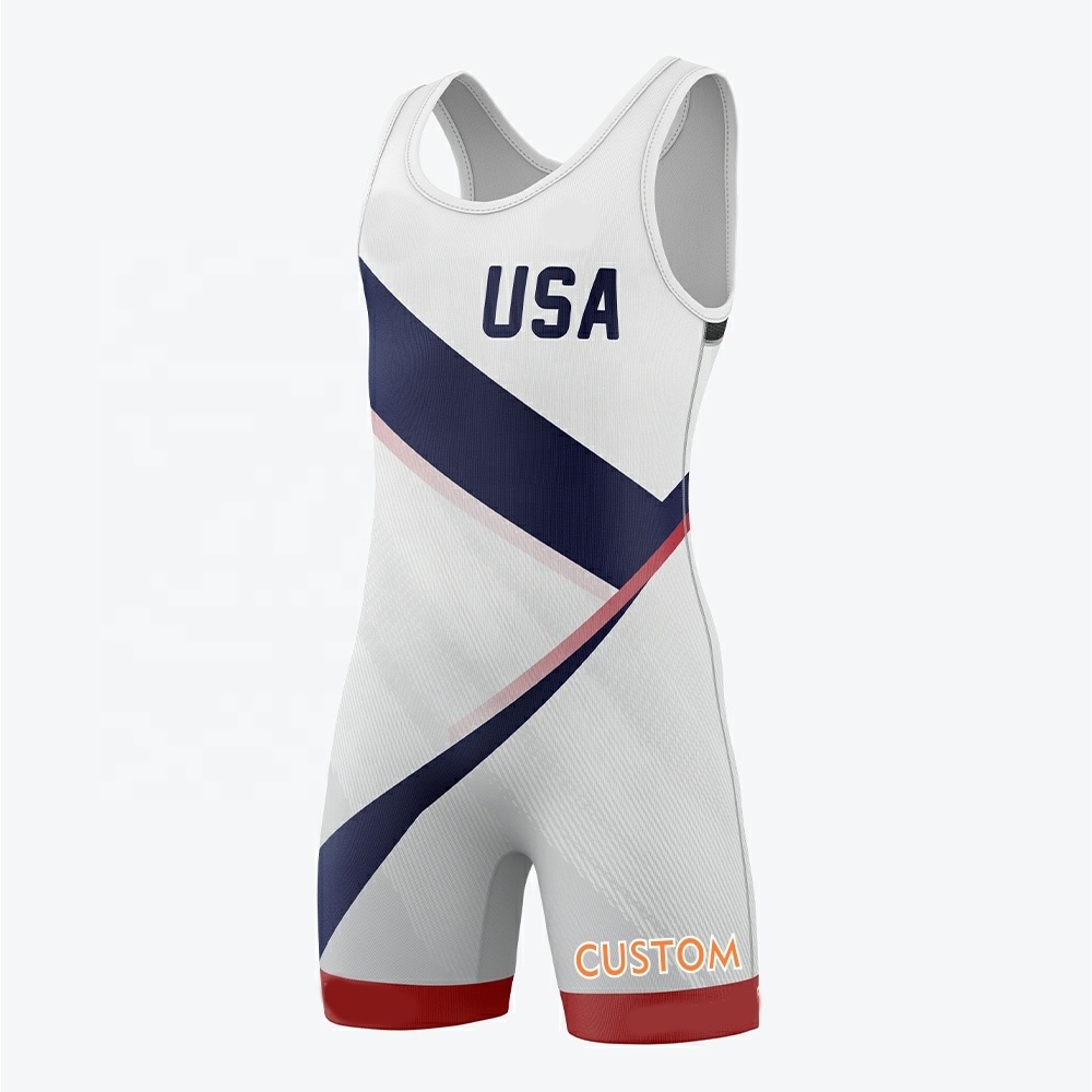 Wholesale Custom China Sublimation Youth Wrestling Singlets Boys Wrestling Singlet