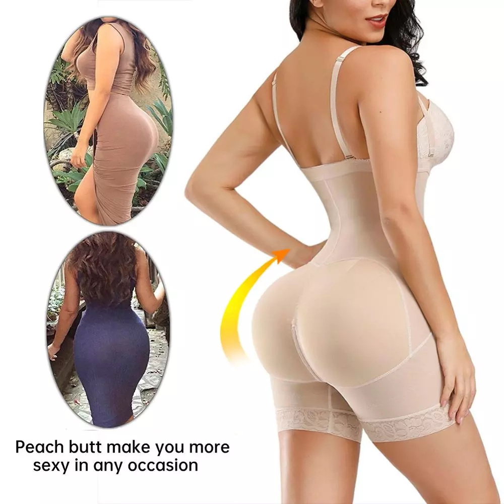 High Compression Colombian Fajas Women Full Body Shapewear Hooks Closure Zipper Crotch Best Quality Butt Lifter Body Shaper