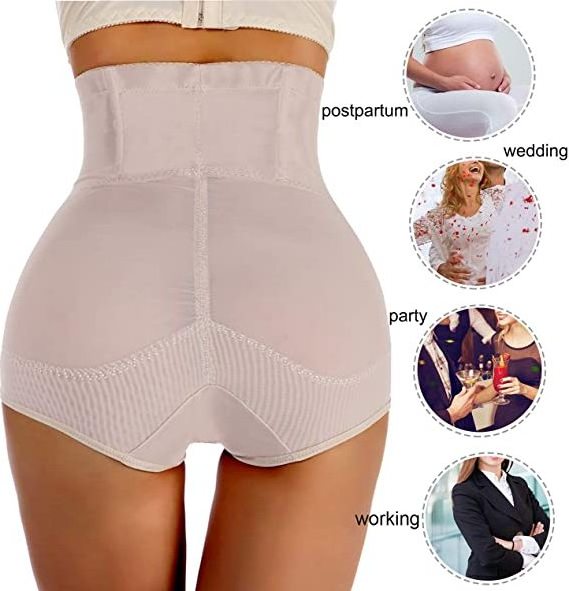 High Waist Butt Lifter Bodyshaper Control Panties Women's Waist Butt Lifter Shapewear Hi-waist Tummy Control Panties Plus Size