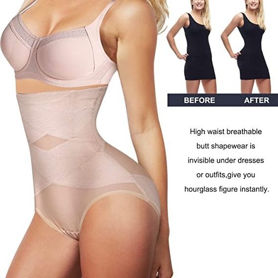 High Waist Butt Lifter Bodyshaper Control Panties Women's Waist Butt Lifter Shapewear Hi-waist Tummy Control Panties Plus Size