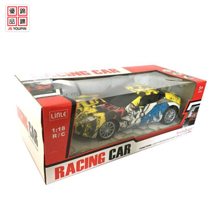 Hot Selling 1:18 High Speed RC Car Diecast Graffiti Model Cars Electric Remote Control Racing Car for Kids Toy Set