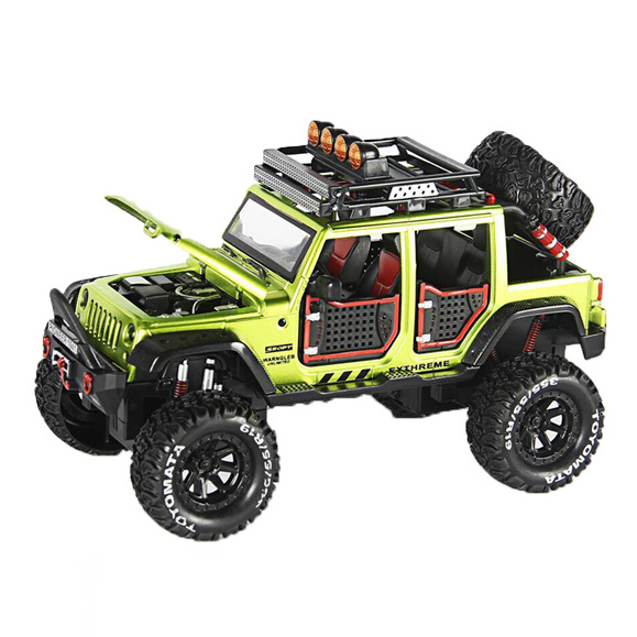 Car Toy Car Model Die Good Quality Alloy 1/24 Simulation Alloy Cast Off Road Car for Kids Display Box Metal Unisex 1:24 48 PCS