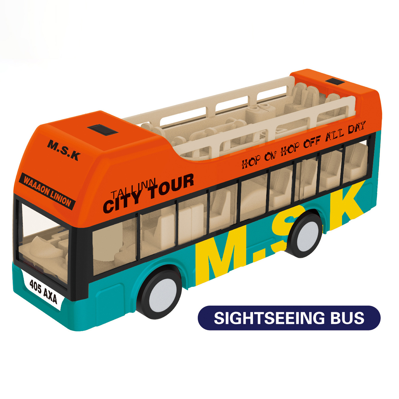 High Quality 1:50 Scale International City Bus Models Mini School Bus Toys Pull Back Toy Car For Kids