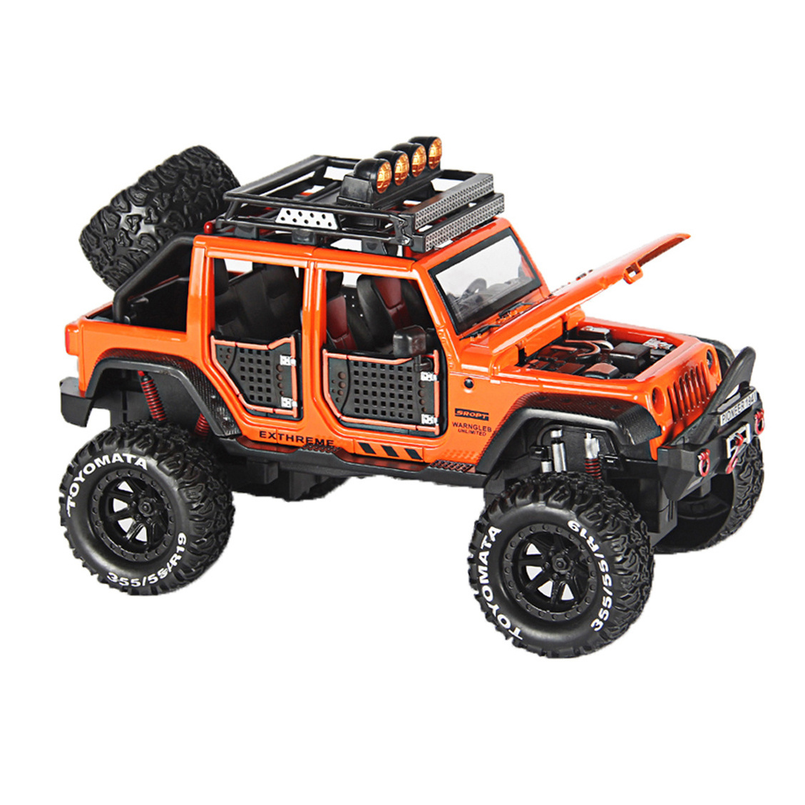 Car Toy Car Model Die Good Quality Alloy 1/24 Simulation Alloy Cast Off Road Car for Kids Display Box Metal Unisex 1:24 48 PCS