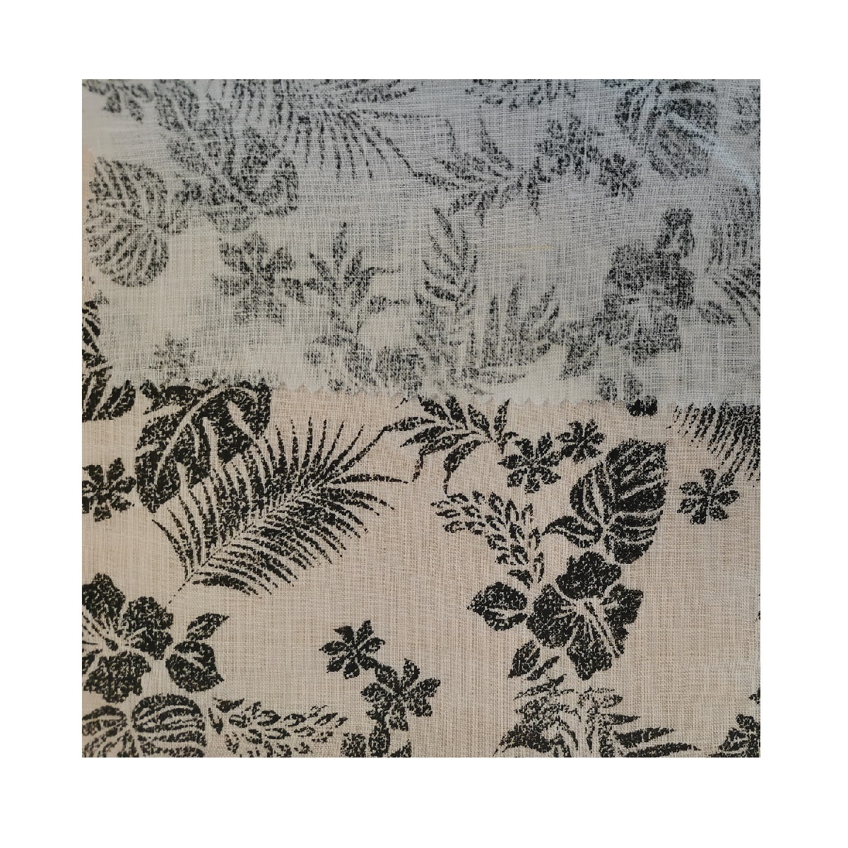 Printed Woven Textile Fabric of 100% pure linen calico supplier from China for shirt roll