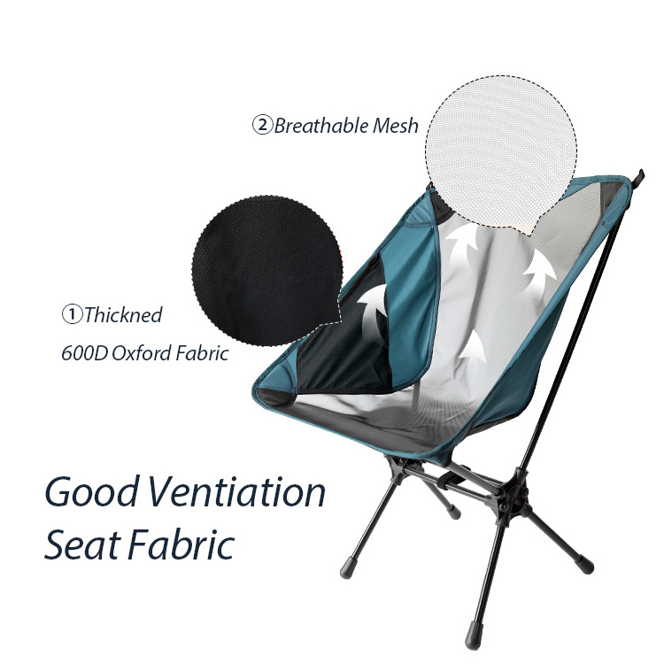 Folding Moon Chair Aluminum Alloy Portable Ultralight Fishing Beach Garden Leisure Backrest Seat Chairs for Outdoor Camping Pic