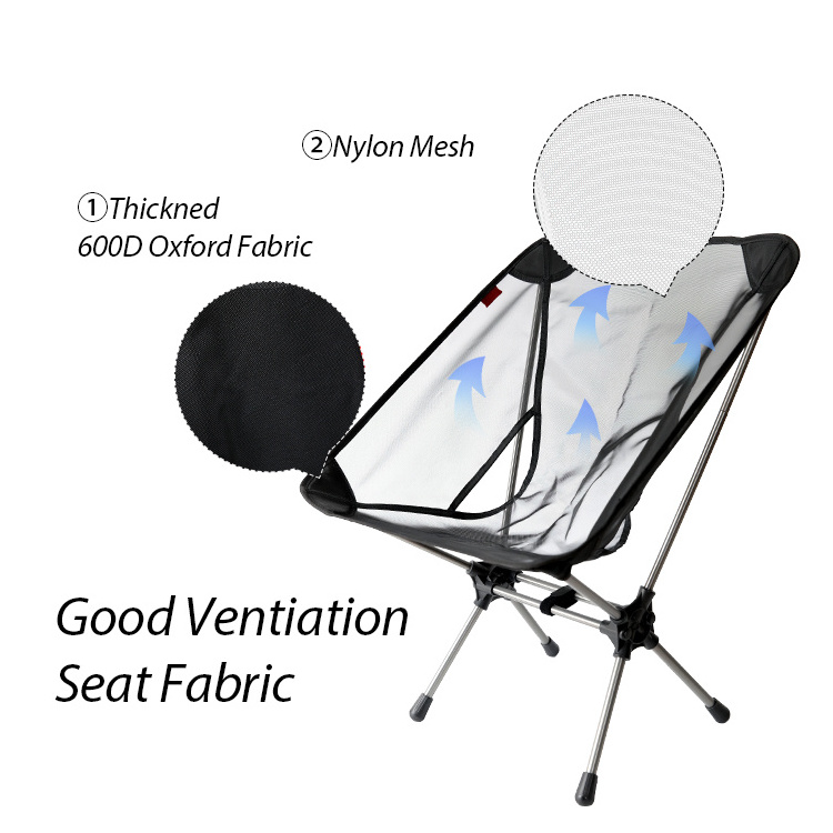 Factory OEM Ultralight Portable Camping Outdoor Folding Fishing Chair Mesh Aluminium Beach Falding Chair