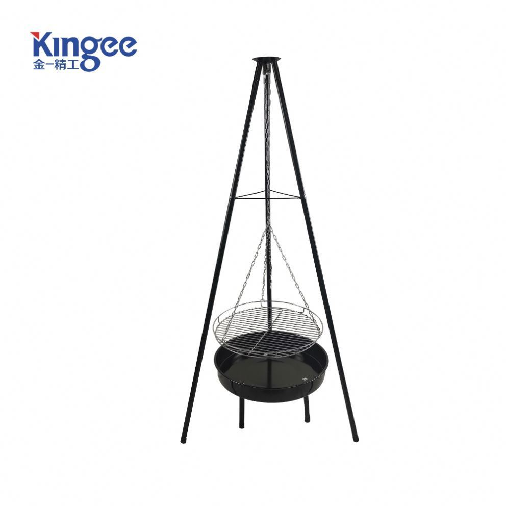 High Quality Chain Hanging Brazier Fire Pit Charcoal Barbecue Grill Black Bbq Grills