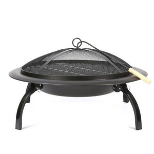 Outdoor Portable Small size 21.5 inch Folding Fire pit with Carrying Case for BBQ grilling