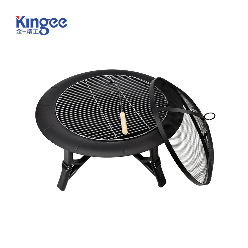 Best Patio 26 inch Round Steel Wood Burning fireplace Fire Pit for Outdoor Gardens