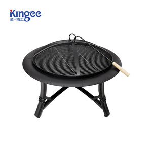 Best Patio 26 inch Round Steel Wood Burning fireplace Fire Pit for Outdoor Gardens