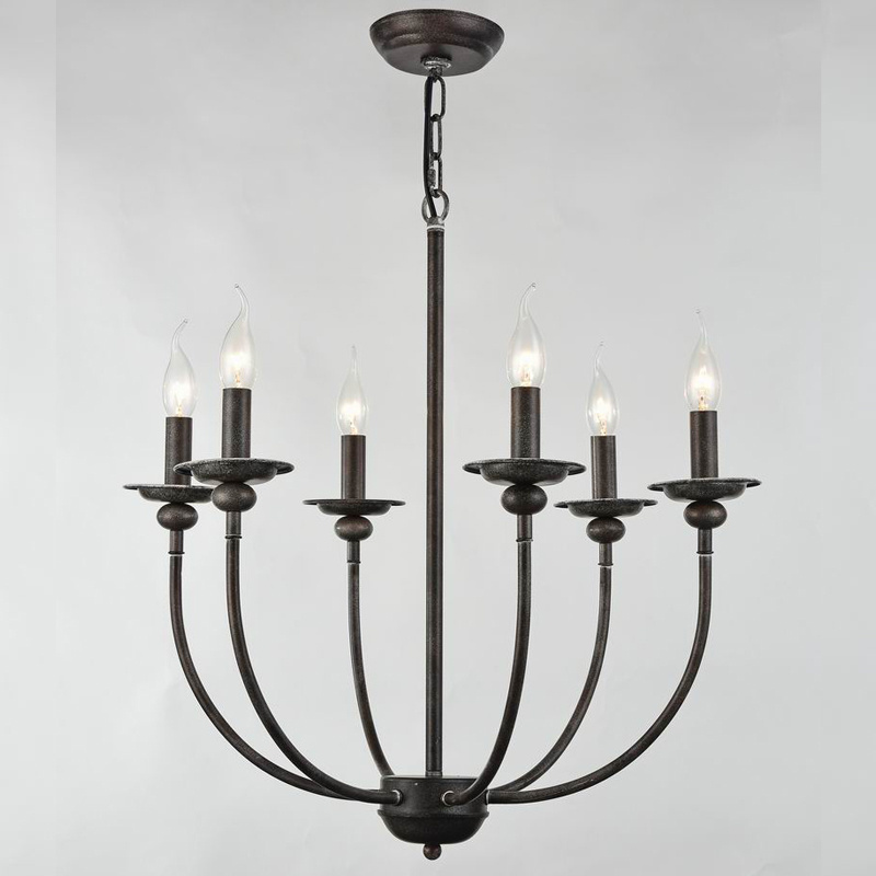 Industrial Vintage Black Iron Chandelier 9 Lights French Country Farmhouse Pendant Lamp Dining Room Kitchen Living Room