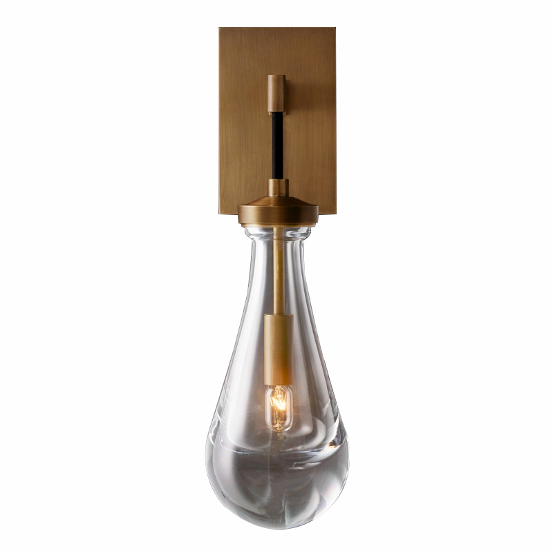 Modern Designer Chandelier Glass Bottle Vintage Copper Style Downward Fixtures Contracted Wall Lighting Combination Adjustable