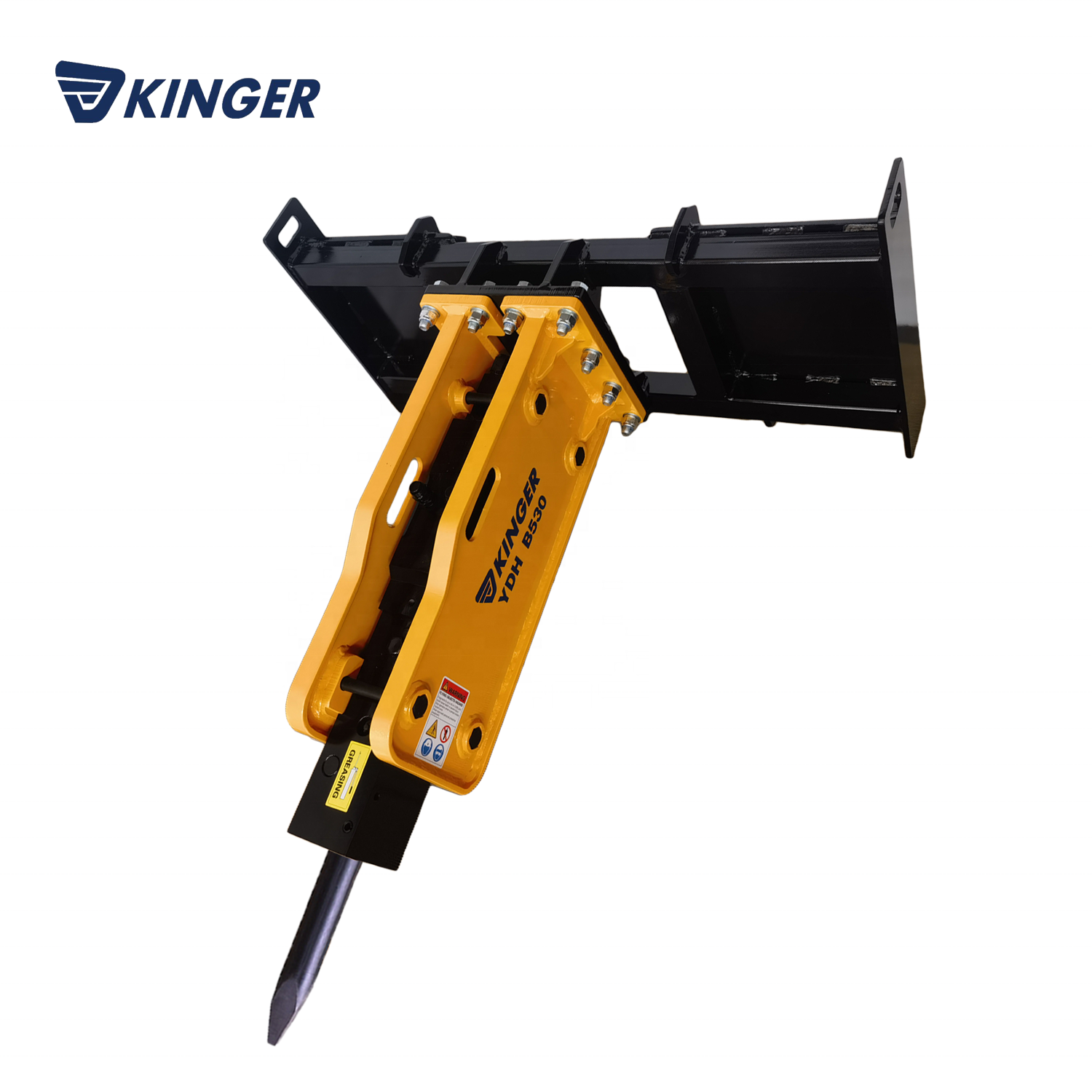 KINGER Hydraulic Rock Breaker Concrete Breaking Hammer for Backhoe Loader Excavator