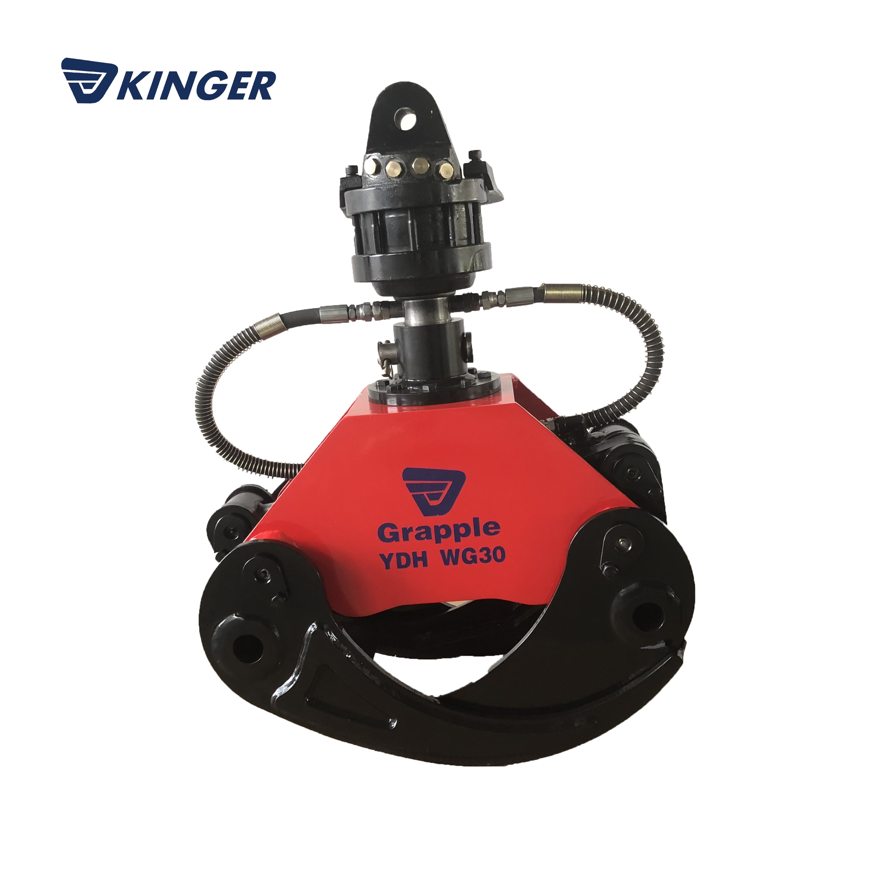 KINGER Processor A Firewood Timber Grapple Used Excavator Hydraulic Log Wood Grapple For Sale