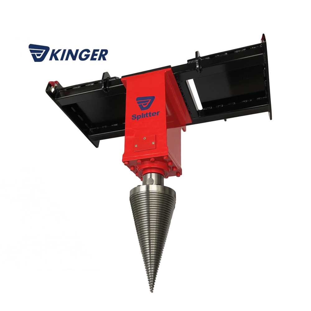 Sale promotion KINGER hydraulic screw cone log splitter mounted excavator