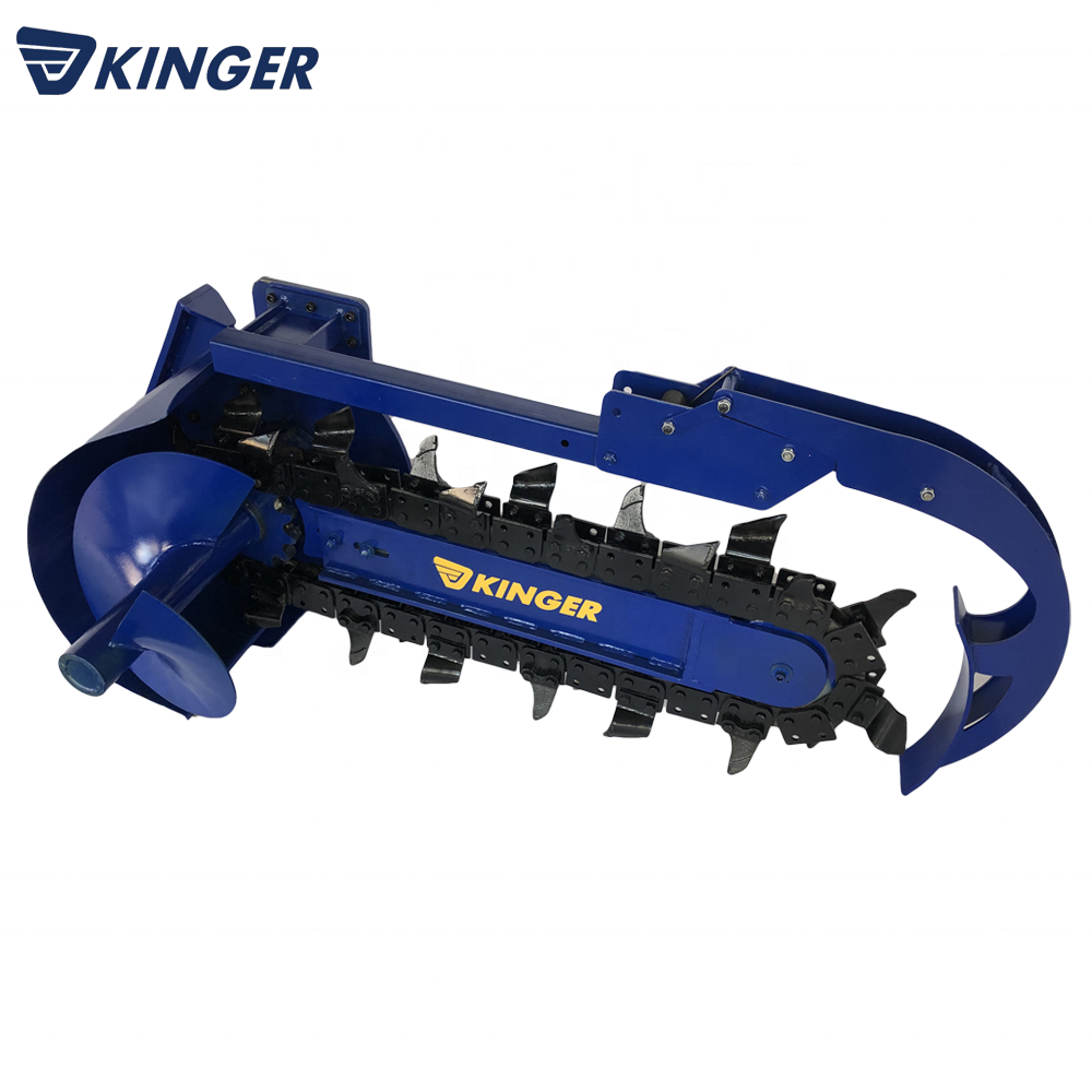 KINGER Agricultural tractor mounted cable trencher ditcher