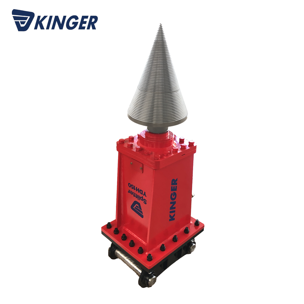 KINGER Hot sale hydraulic log splitter with wood grapple big log cutting machine