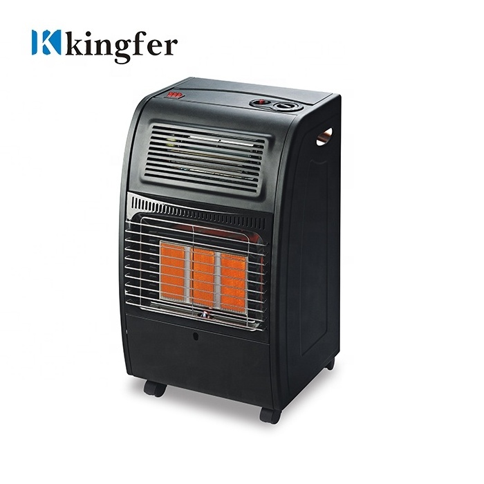 Kingfer multi function 2 in 1 heating electric fan and gas room infrared heater