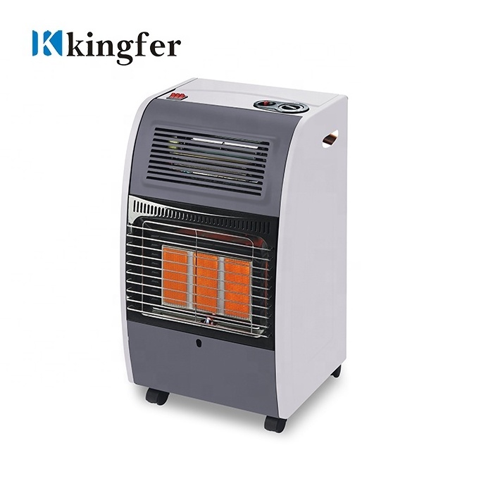 Kingfer multi function 2 in 1 heating electric fan and gas room infrared heater