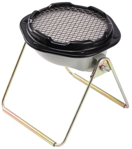 Kingfer CE approval portable outdoor camping mini table gas heater with BBQ Grill