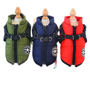 Wholesale waterproof dog winter coat clothes jacket windproof thick dog winter jackets for Large Small pet dog