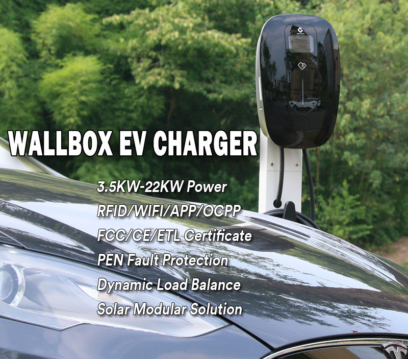 borne de recharge voiture 7kw 11kw 14kw novel design wholesale price ev charger 7kw byd gbt ac charging station