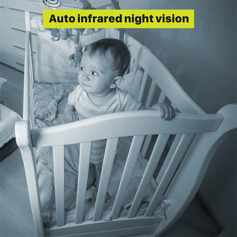 5.0 Inch Baby Monitor with Camera Wireless Video Nanny Security Night Vision Temperature Sleep Camera baby monitor