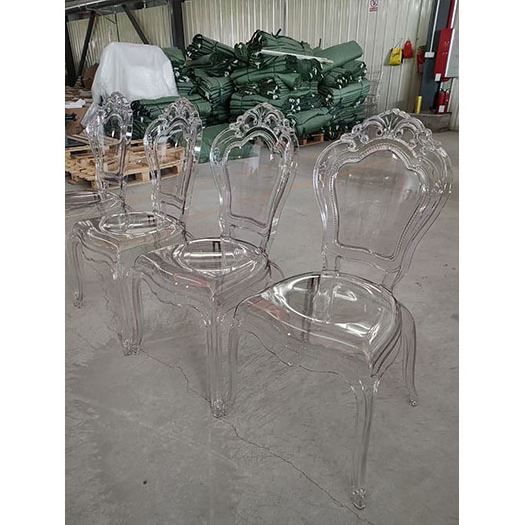 Clear princess plastic resin Chiavari Tiffany Acrylic  princess pink and clear acrylic chair For Weddings And Banquet