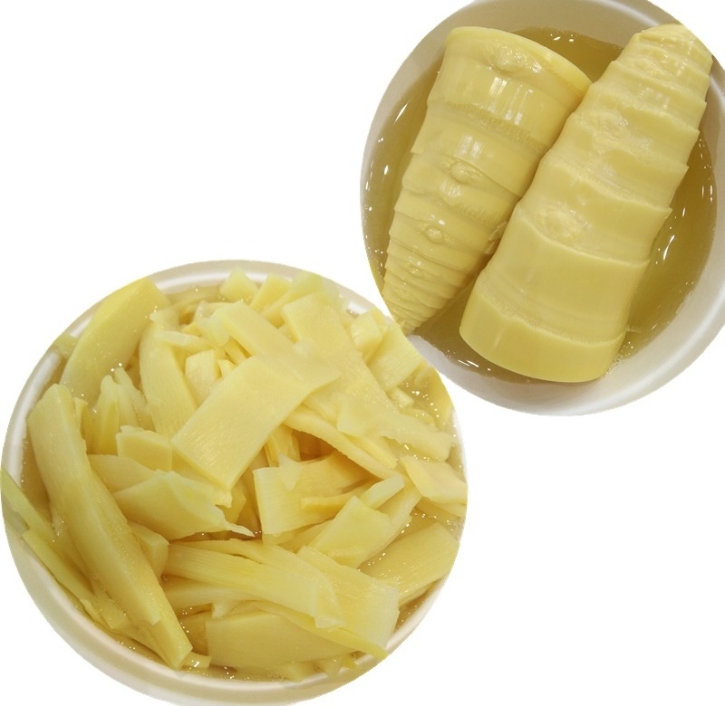 Canned Bamboo Shoot Strip/Slice/Whole/halves in brine Bamboo Shoot Cans