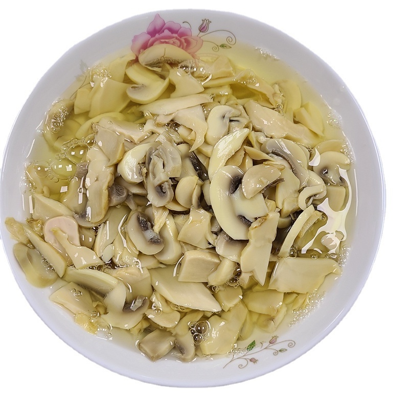 King Oyster Mushroom Mix with Champignon 400g Canned Whole Sliced in Fresh Salt-Preserved Cooked Styles with Salty Flavor