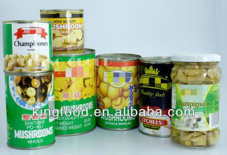 Canned Mushroom Pieces and Stems Mixed Canned King Oyster Mushroom PNS 400g