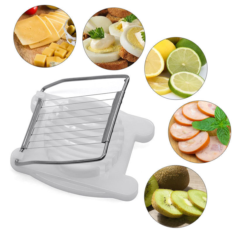 KingForce  high quality kitchen gadgets plastic  egg slicer with stainless steel wire