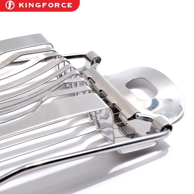 stainless steel egg slicer with wire for kitchen