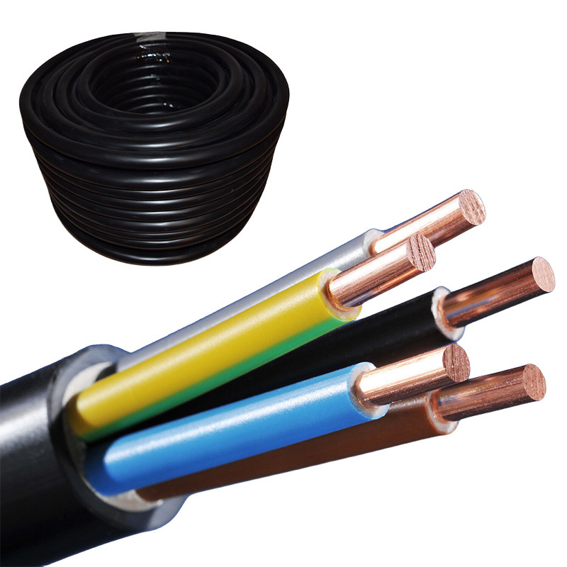 0.6/1KV NYY NYM 3x1.5mm2 PVC Insulation Copper Conductor CA 3 4 5 Core Armored NYY-J Power Cable