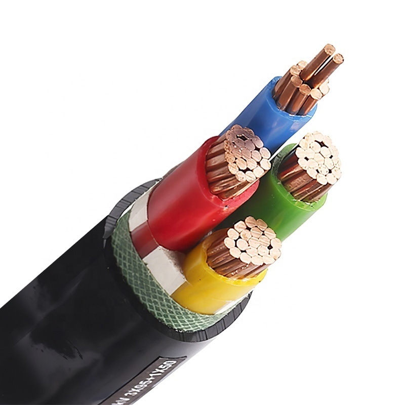 PVC Insulated Power Cable 3 4 5 Core Stranded Copper 10mm 16mm 25mm Electric Wire Armoured Power Cable Prices