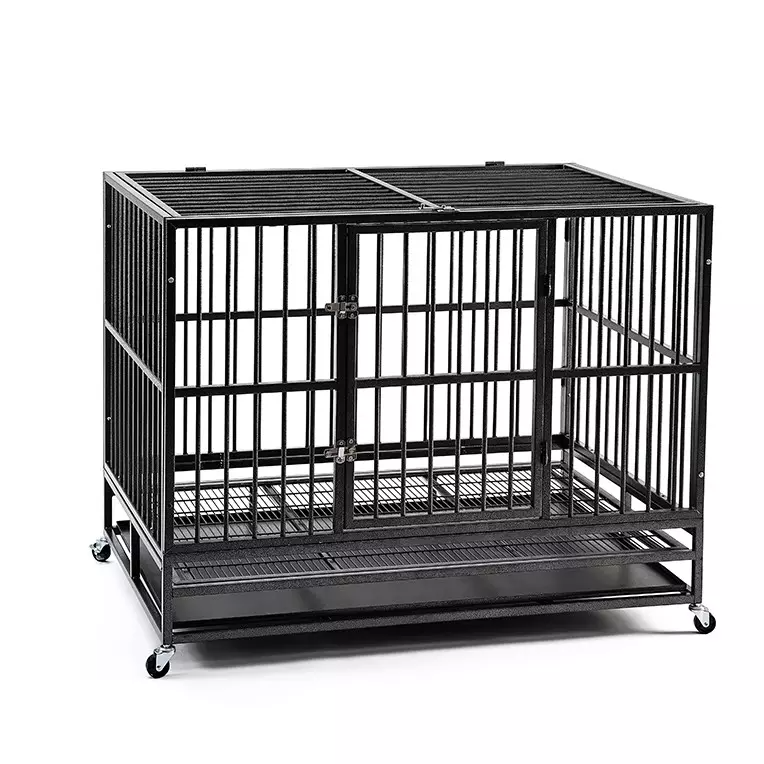 38 inch Dog cage heavy duty pet cage iron cage for large and medium-sized dogs pet house