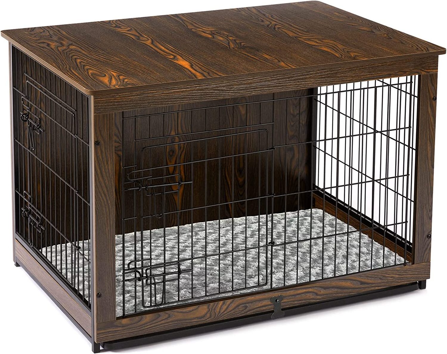 Hot Sale Wooden Furniture Dog Crates Home Decorative Dog Kennel with Double Door