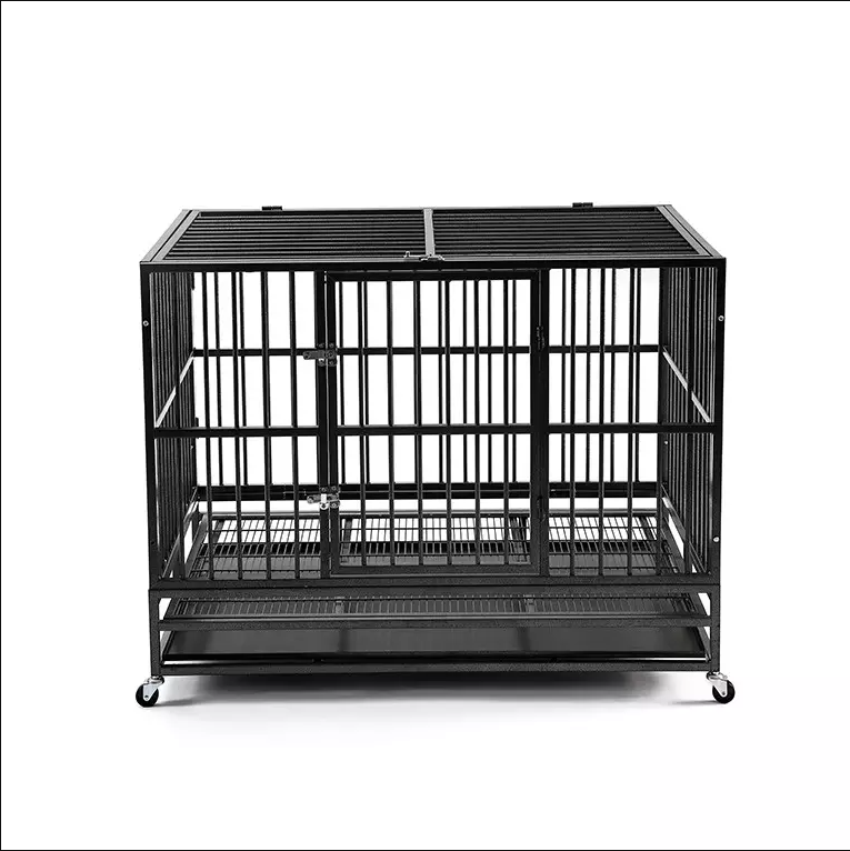 38 inch Dog cage heavy duty pet cage iron cage for large and medium-sized dogs pet house