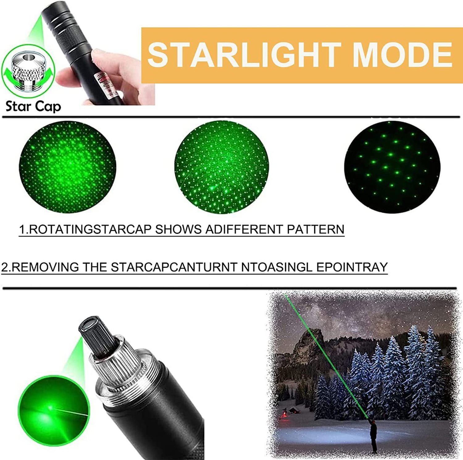 900 Miles Rechargeable Laser Green Laser Pointer Aluminum Pen Astronomy Visible Beam Light