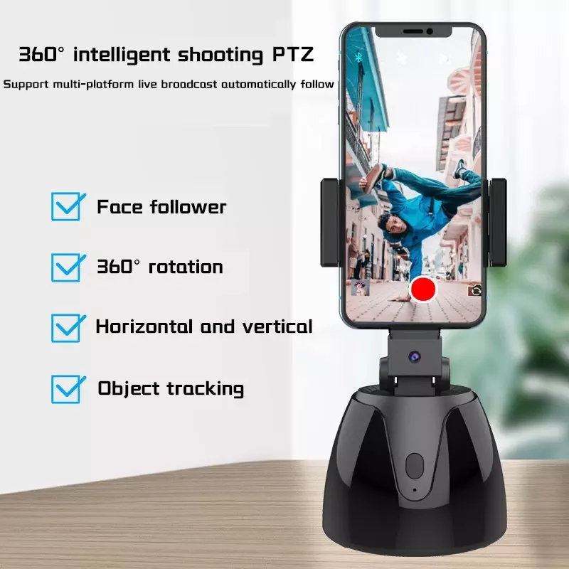 Portable Auto 360 Degree Rotation Tracking Object mobile camera stand For Live Video Smart Shooting Camer