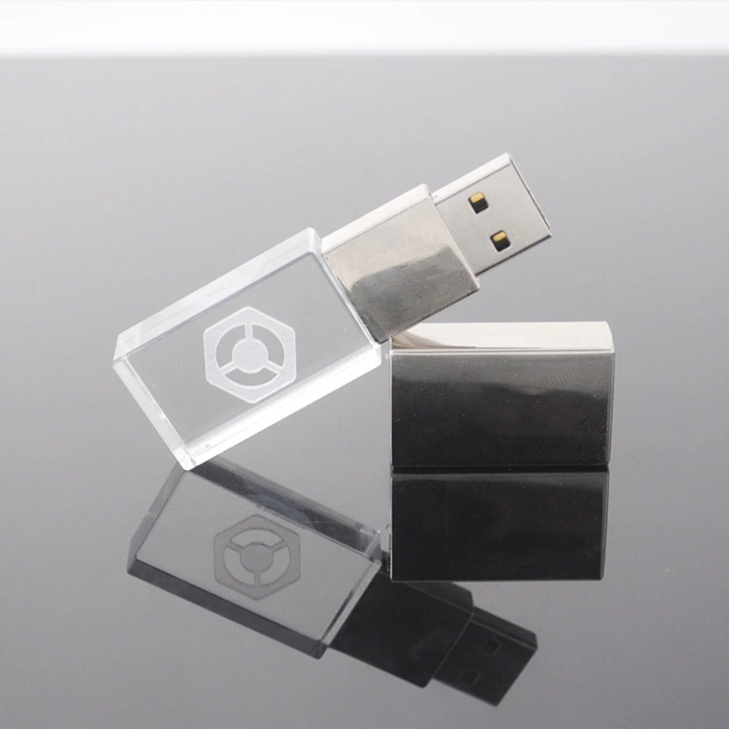 Hot Selling Car using Crystal USB Flash Memory Stick 4GB 8GB 16GB 32GB 64GB 128GB Custom USB Flash Drive