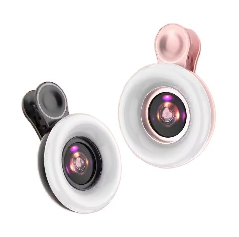 Mini Detector Fill Light 15x Macro Phone Camera Lens For Skin Pore Hair mobile phone camera lens filter